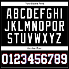 Загрузить изображение в средство просмотра галереи, Custom Black White Royal-Red Authentic Throwback Basketball Jersey