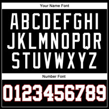 Laden Sie das Bild in den Galerie-Viewer, Custom Black Red Pinstripe White Gray-Red Authentic Basketball Jersey