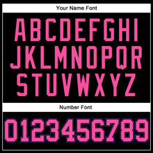 Charger l'image dans la galerie, Custom Black Pink Pinstripe Pink-Purple Authentic Basketball Jersey