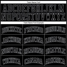 Load image into Gallery viewer, Custom Black Gray Pinstripe Black-Gray Authentic Basketball Jersey