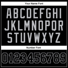 Load image into Gallery viewer, Custom Black Gray Pinstripe Black-Gray Authentic Basketball Jersey