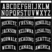 Laden Sie das Bild in den Galerie-Viewer, Custom Black White Pinstripe White Authentic Basketball Jersey