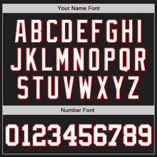 Загрузить изображение в средство просмотра галереи, Custom Black White-Red Authentic Baseball Jersey