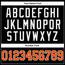 Load image into Gallery viewer, Custom Black Orange-Royal Authentic Throwback Basketball Jersey