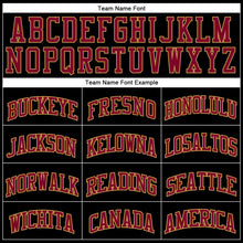 Load image into Gallery viewer, Custom Black Maroon-Old Gold Authentic Throwback Basketball Jersey