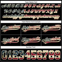 Load image into Gallery viewer, Custom Black Vintage USA Flag-Cream Authentic Throwback Basketball Shorts