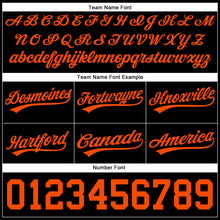 Загрузить изображение в средство просмотра галереи, Custom Black Orange Authentic Throwback Basketball Shorts