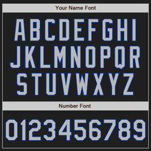 Load image into Gallery viewer, Custom Black Gray Pinstripe Gray-Royal Authentic Baseball Jersey