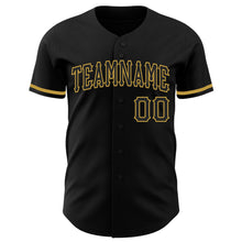 Charger l'image dans la galerie, Custom Black Old Gold Authentic Baseball Jersey