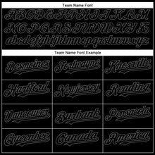 Загрузить изображение в средство просмотра галереи, Custom Black Steel Gray Authentic Baseball Jersey