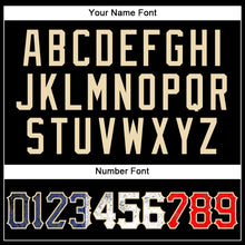 Загрузить изображение в средство просмотра галереи, Custom Black Vintage French Flag-City Cream Authentic Baseball Jersey