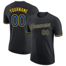 Загрузить изображение в средство просмотра галереи, Custom Black Royal-Yellow Performance T-Shirt