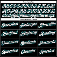 Загрузить изображение в средство просмотра галереи, Custom Black White-Teal Performance T-Shirt