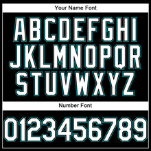 Загрузить изображение в средство просмотра галереи, Custom Black White-Teal Performance T-Shirt