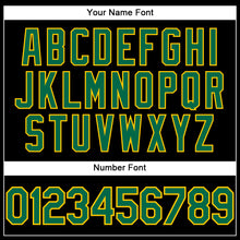 Load image into Gallery viewer, Custom Black Kelly Green-Yellow Performance T-Shirt
