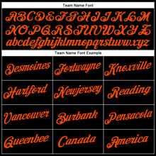 Load image into Gallery viewer, Custom Black Orange Authentic Throwback Basketball Jersey