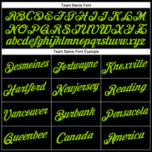 Laden Sie das Bild in den Galerie-Viewer, Custom Black Neon Green Authentic Throwback Basketball Jersey