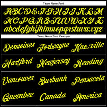 Load image into Gallery viewer, Custom Black Neon Yellow Authentic Throwback Basketball Jersey