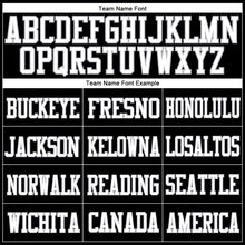 Load image into Gallery viewer, Custom Black White-Gray Mesh Authentic Football Jersey