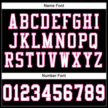 Laden Sie das Bild in den Galerie-Viewer, Custom Black White-Pink Mesh Authentic Football Jersey