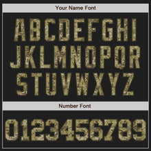 Charger l'image dans la galerie, Custom Black Camo-Olive Authentic Baseball Jersey