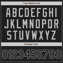 Загрузить изображение в средство просмотра галереи, Custom Black Gray Authentic Baseball Jersey