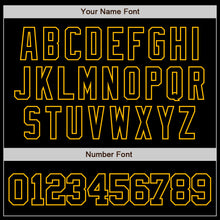 Charger l'image dans la galerie, Custom Black Gold Authentic Baseball Jersey