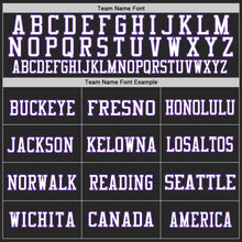 Load image into Gallery viewer, Custom Black Purple-White Mesh Authentic Football Jersey