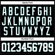 Load image into Gallery viewer, Custom Black White Gray-Midnight Green Hockey Lace Neck Jersey