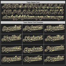 Загрузить изображение в средство просмотра галереи, Custom Black Olive Camo USA Flag-City Cream Authentic Baseball Jersey