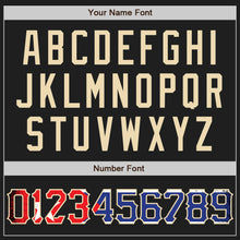 Загрузить изображение в средство просмотра галереи, Custom Black Vintage Cuban Flag-City Cream Authentic Baseball Jersey