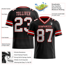 Charger l'image dans la galerie, Custom Black White-Red Authentic Football Jersey