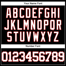 Загрузить изображение в средство просмотра галереи, Custom Black White-Red Authentic Baseball Jersey