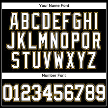 Загрузить изображение в средство просмотра галереи, Custom Black White-Old Gold Authentic Baseball Jersey