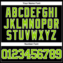 Load image into Gallery viewer, Custom Black Neon Green-White Authentic Baseball Jersey