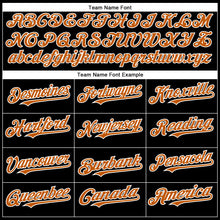 Load image into Gallery viewer, Custom Black Texas Orange-White Authentic Baseball Jersey