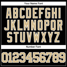 Загрузить изображение в средство просмотра галереи, Custom Black Vegas Gold-White Authentic Baseball Jersey