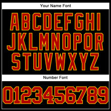 Загрузить изображение в средство просмотра галереи, Custom Black Red-Gold Authentic Baseball Jersey