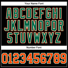 Загрузить изображение в средство просмотра галереи, Custom Black Orange-Kelly Green Authentic Baseball Jersey