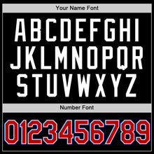 Charger l'image dans la galerie, Custom Black Red-Royal Authentic Throwback Baseball Jersey