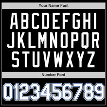 Charger l'image dans la galerie, Custom Black White-Royal Authentic Throwback Baseball Jersey