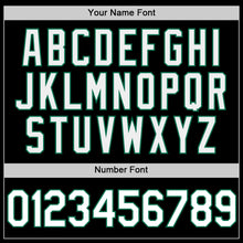 Charger l'image dans la galerie, Custom Black White-Kelly Green Authentic Throwback Baseball Jersey