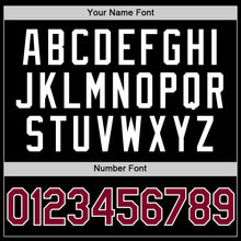 Charger l'image dans la galerie, Custom Black Maroon-White Authentic Throwback Baseball Jersey