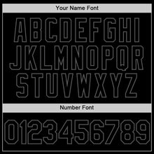 Charger l'image dans la galerie, Custom Black Steel Gray Authentic Throwback Baseball Jersey