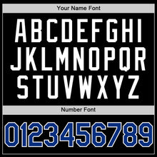 Charger l'image dans la galerie, Custom Black Royal-White Authentic Throwback Baseball Jersey