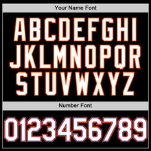 Charger l'image dans la galerie, Custom Black Purple-Orange Authentic Throwback Baseball Jersey