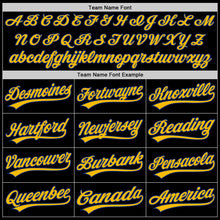 Charger l'image dans la galerie, Custom Black Royal-Gold Authentic Throwback Baseball Jersey