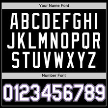 Charger l'image dans la galerie, Custom Black Purple-Gray Authentic Throwback Baseball Jersey