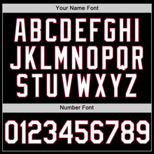 Charger l'image dans la galerie, Custom Black White-Maroon Authentic Throwback Baseball Jersey