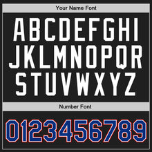 Charger l'image dans la galerie, Custom Black Royal-Red Authentic Throwback Basketball Jersey